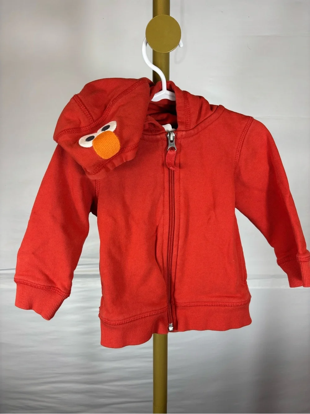 Hanna Andersson Sesame Street Elmo Zip Up Jacket 100% Cotton  Size 18-24 Months